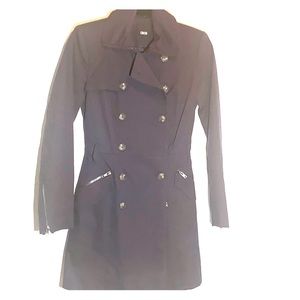 ASOS Black Double Breasted trench Coat!